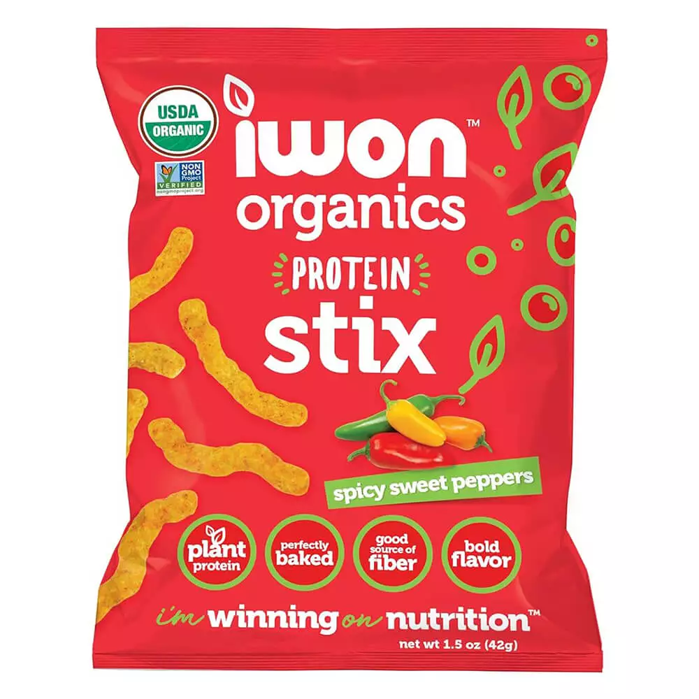 Iwon Organics Protein Stix: Snack Bold, Snack Protein-Packed