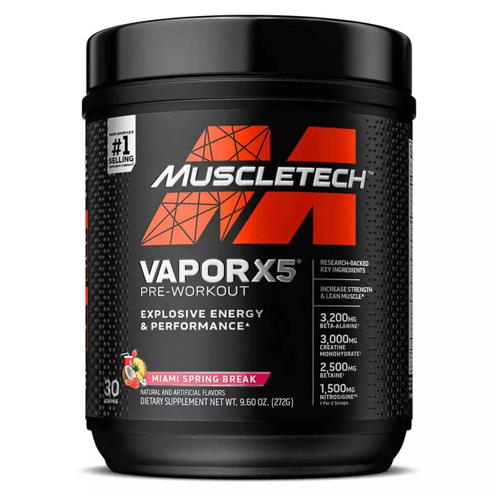 MUSCLETECH VAPORX5 Pre-workout 30 Servings 272g