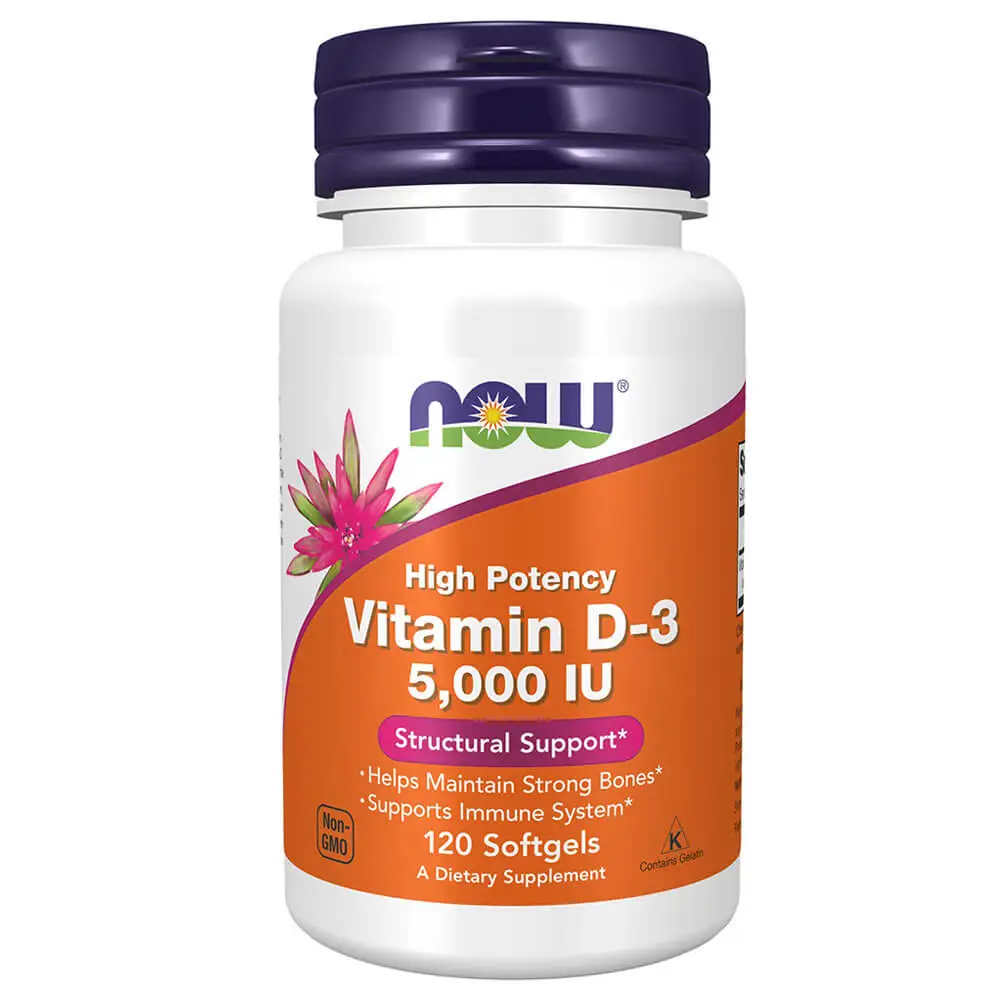 Now High Potency Vitamin D3 2000 IU Softgels