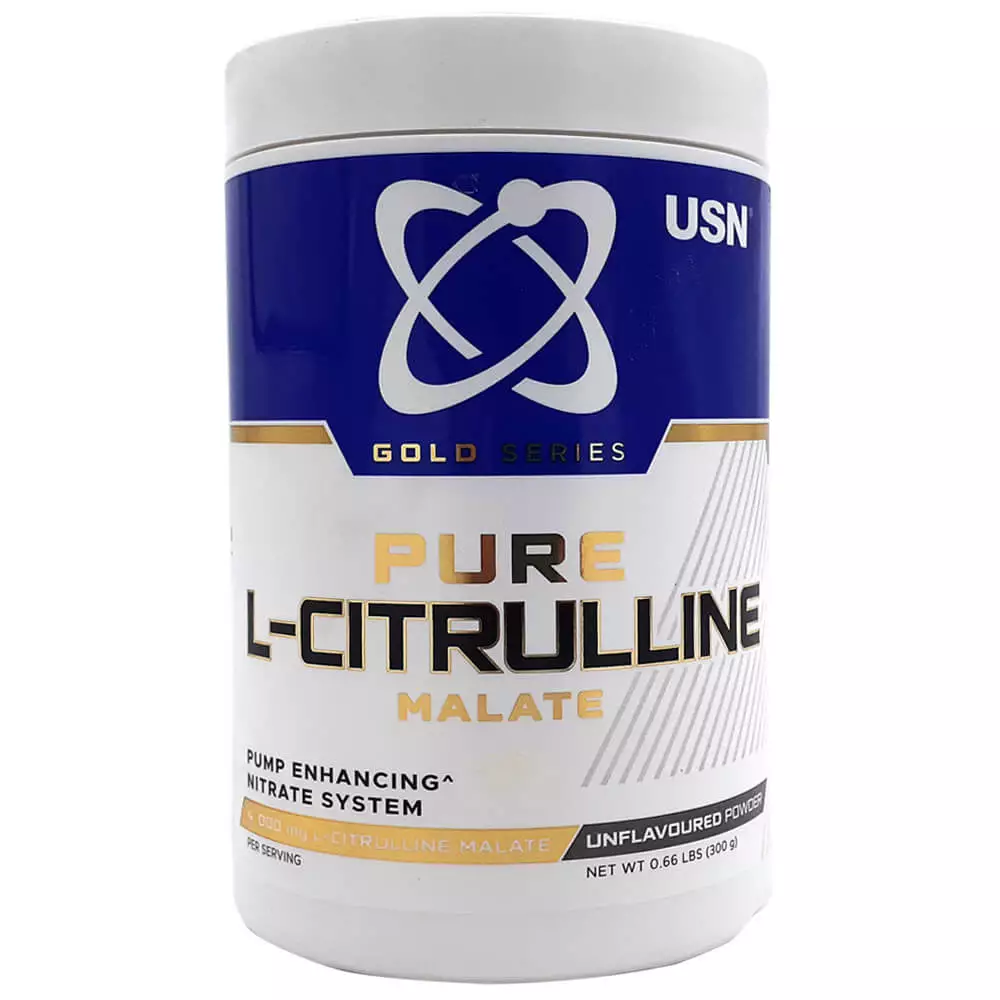 USN Pure L-Citrulline Malate 300g: Boost Endurance, Performance, and Recovery with Enhanced Blood Flow