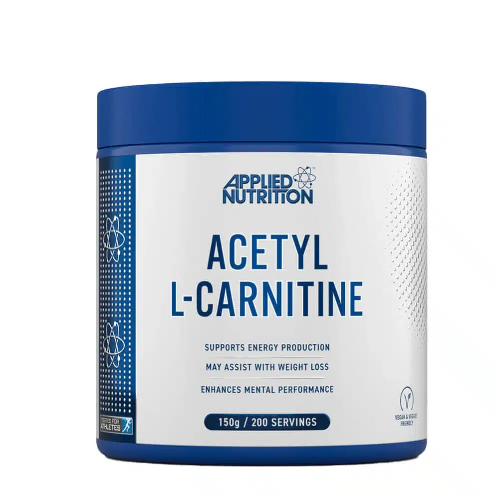Applied Nutrition Acetyl L-Carnitine Powder 150g – 200 Servings, Mental Focus & Fat Metabolism Support